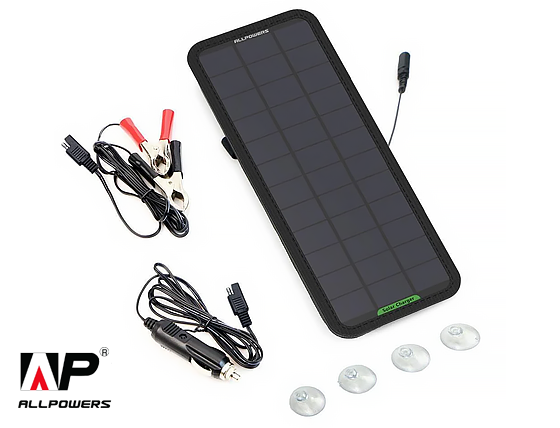 Allpowers: 7.5W Solar Car Battery Charger
